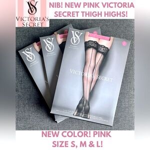 NIB! NEW VICTORIA SECRET PINK THIGH HIGH’S! S,M,L!